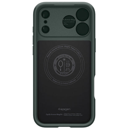 MagSafe Case for Apple iPhone 18 Pro / 17 Pro, Spigen, Optik Armor, Green ACS09954
