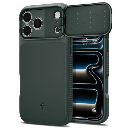 MagSafe Case for Apple iPhone 18 Pro / 17 Pro, Spigen, Optik Armor, Green ACS09954