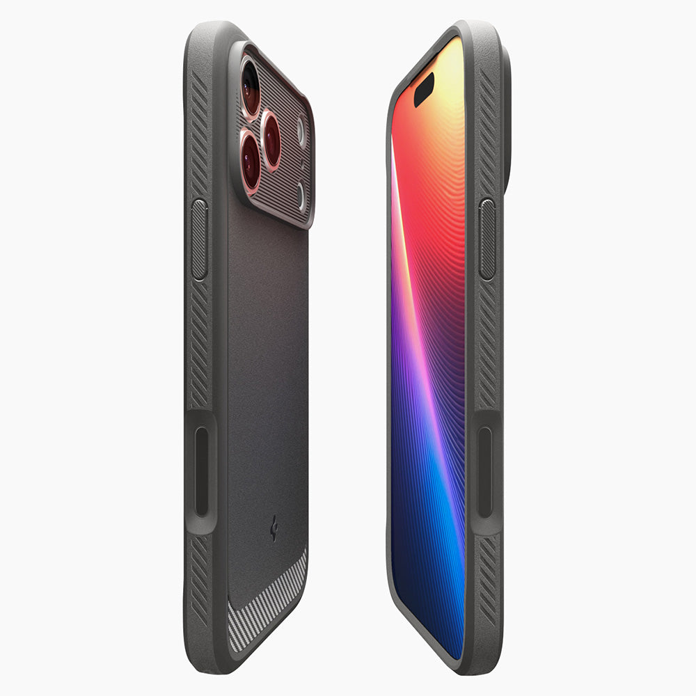 MagSafe-Hülle für Apple iPhone 18 Pro / 17 Pro, Spigen, Rugged Armor, Grau ACS12148