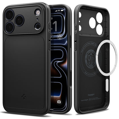 MagSafe Case for Apple iPhone 18 Pro / 17 Pro, Spigen, Thin Fit, Black ACS12144