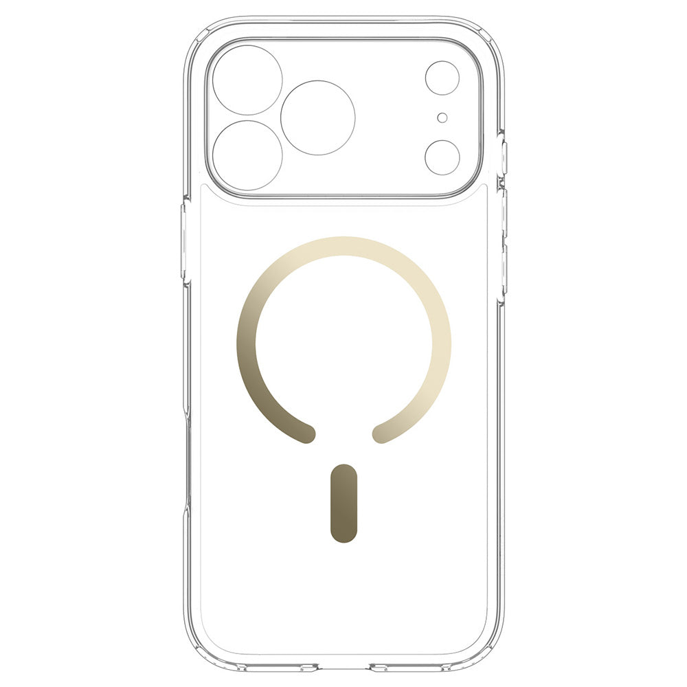 Coque MagSafe pour Apple iPhone 18 Pro / 17 Pro, Spigen, Ultra Hybrid, Or Transparent ACS12157