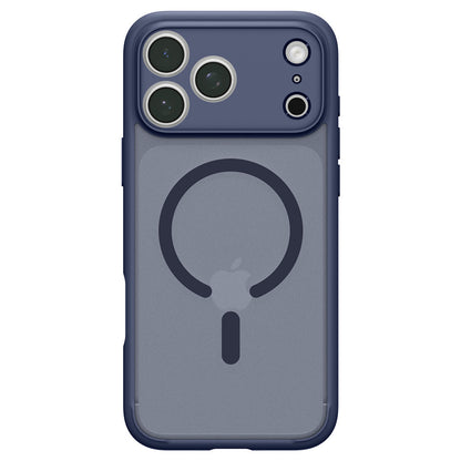 Coque MagSafe pour Apple iPhone 18 Pro / 17 Pro, Spigen, Ultra Hybrid, Bleu Marine Satiné ACS11931