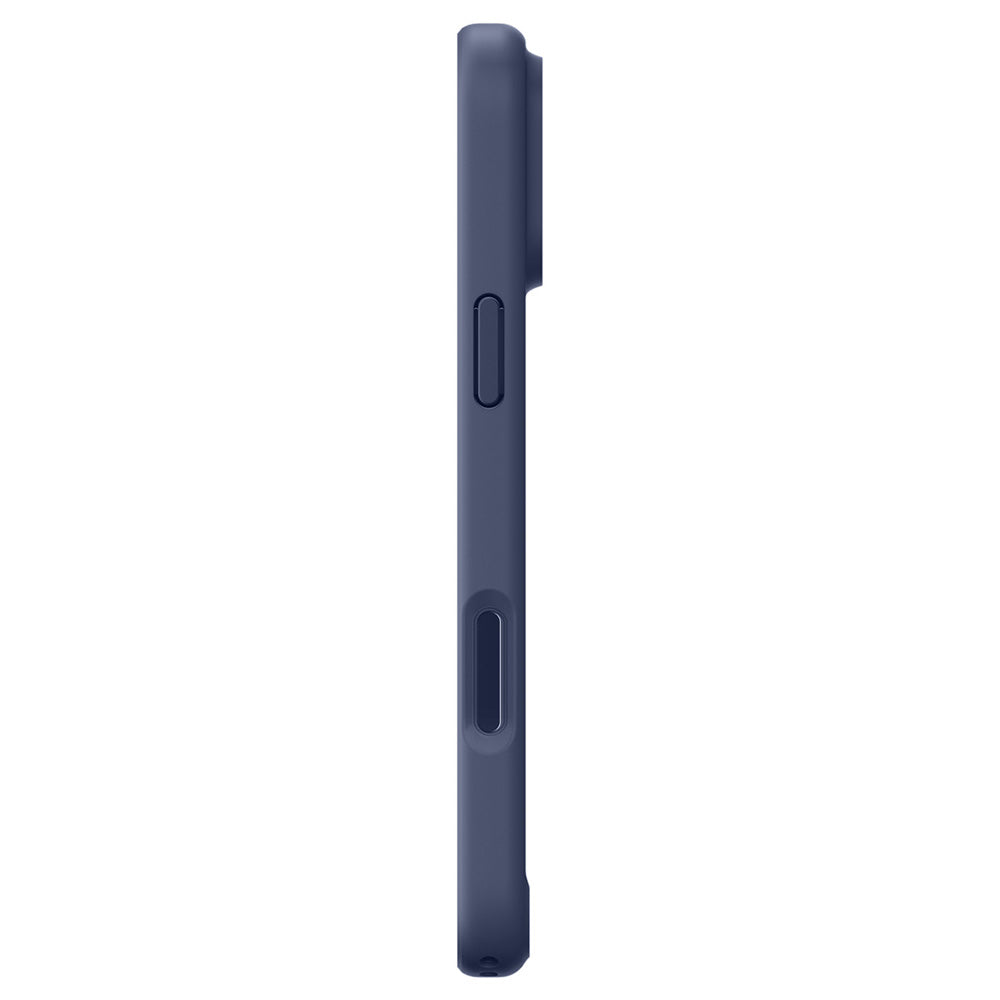 Coque MagSafe pour Apple iPhone 18 Pro / 17 Pro, Spigen, Ultra Hybrid, Bleu Marine Satiné ACS11931
