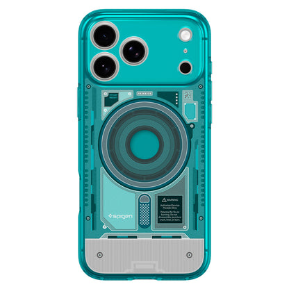 Coque MagSafe pour Apple iPhone 18 Pro / 17 Pro, Spigen, Ultra Hybrid C-One, Turquoise ACS11985