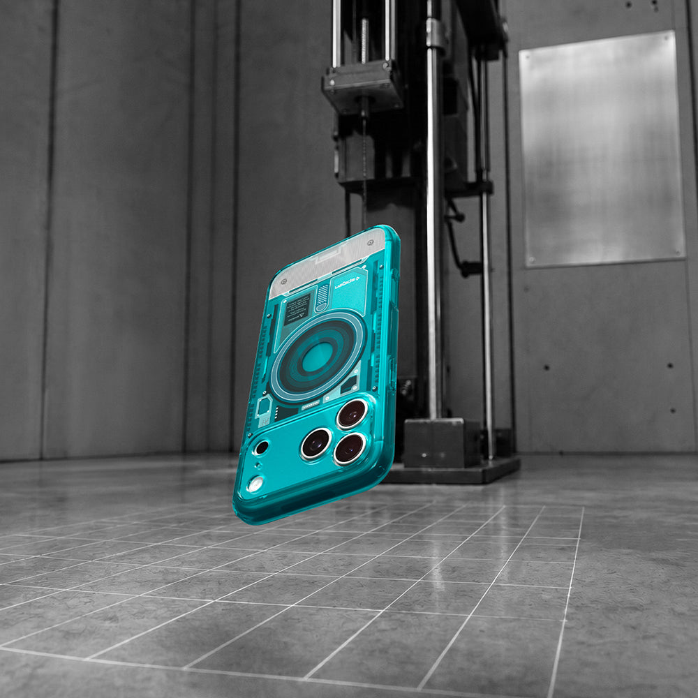 Coque MagSafe pour Apple iPhone 18 Pro / 17 Pro, Spigen, Ultra Hybrid C-One, Turquoise ACS11985