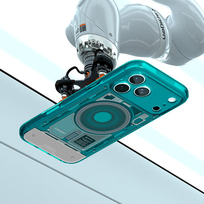 Coque MagSafe pour Apple iPhone 18 Pro / 17 Pro, Spigen, Ultra Hybrid C-One, Turquoise ACS11985