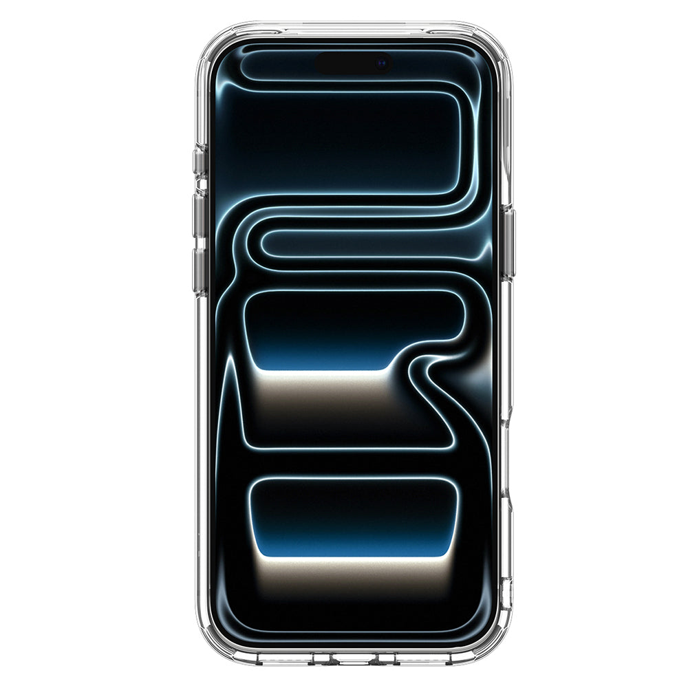 Coque MagSafe pour Apple iPhone 18 Pro / 17 Pro, Spigen, Ultra Hybrid Optik S, Argent Transparent ACS11921