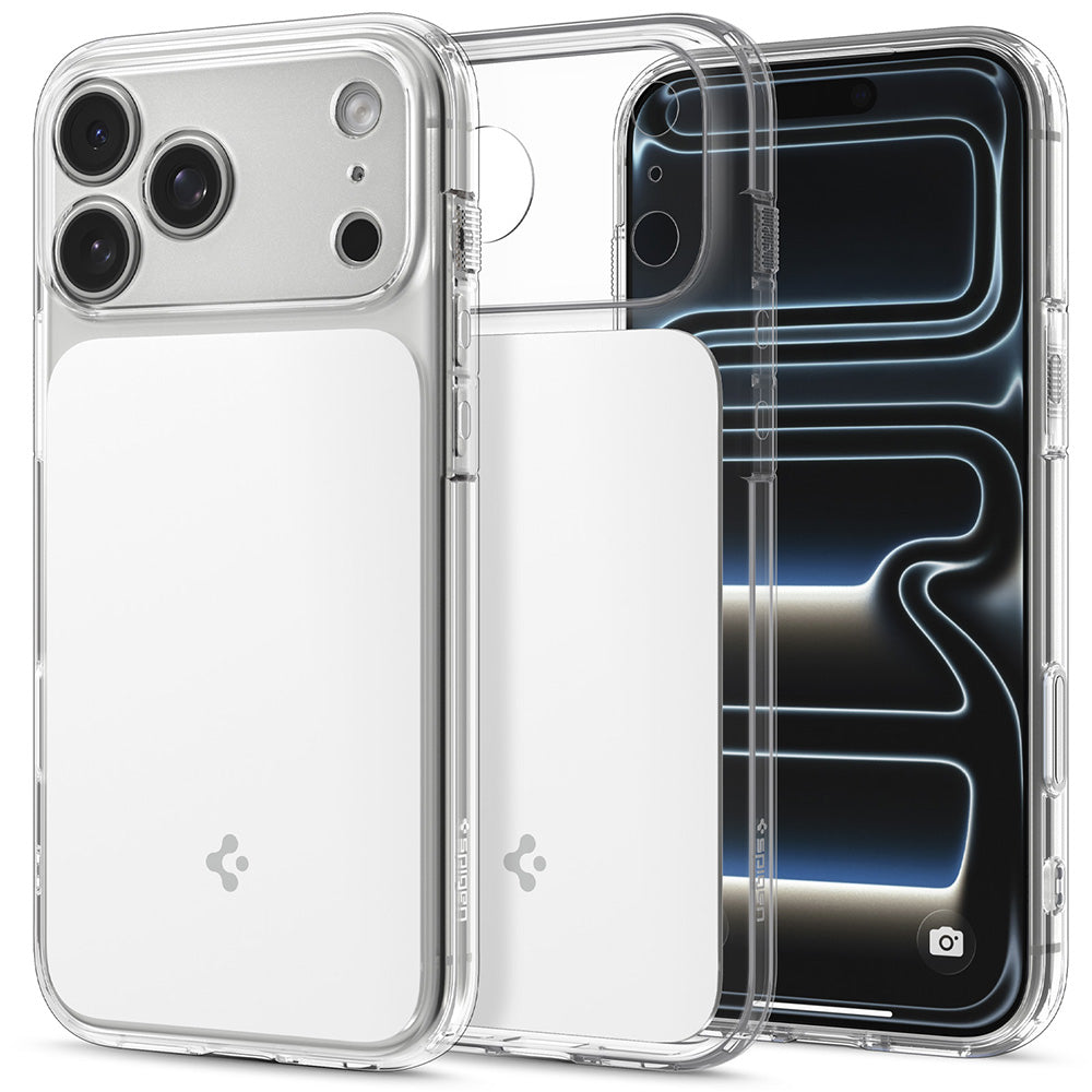 Coque MagSafe pour Apple iPhone 18 Pro / 17 Pro, Spigen, Ultra Hybrid T, Blanche ACS12169