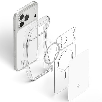 Coque MagSafe pour Apple iPhone 18 Pro / 17 Pro, Spigen, Ultra Hybrid T, Blanche ACS12169