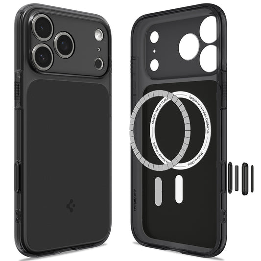 MagSafe-Hülle für Apple iPhone 18 Pro / 17 Pro, Spigen, Ultra Hybrid T, Matt Schwarz ACS12171