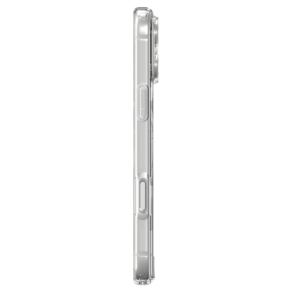 Coque MagSafe pour Apple iPhone 18 Pro / 17 Pro, Spigen, Ultra Hybrid, Transparent Bleu Marine ACS12158