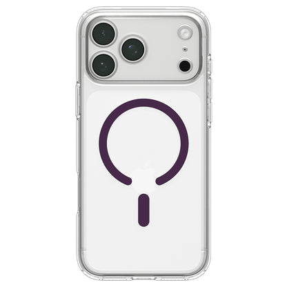 MagSafe-Hülle für Apple iPhone 18 Pro / 17 Pro, Spigen, Ultra Hybrid, Transparentes Burgunderrot ACS12335