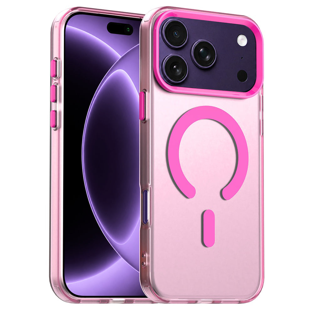 Coque MagSafe pour Apple iPhone 18 Pro / 17 Pro, Techsuit, CandyCase, Rose