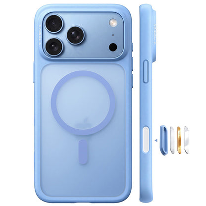 Coque MagSafe pour Apple iPhone 18 Pro / 17 Pro, Torras, Guardian, Bleue