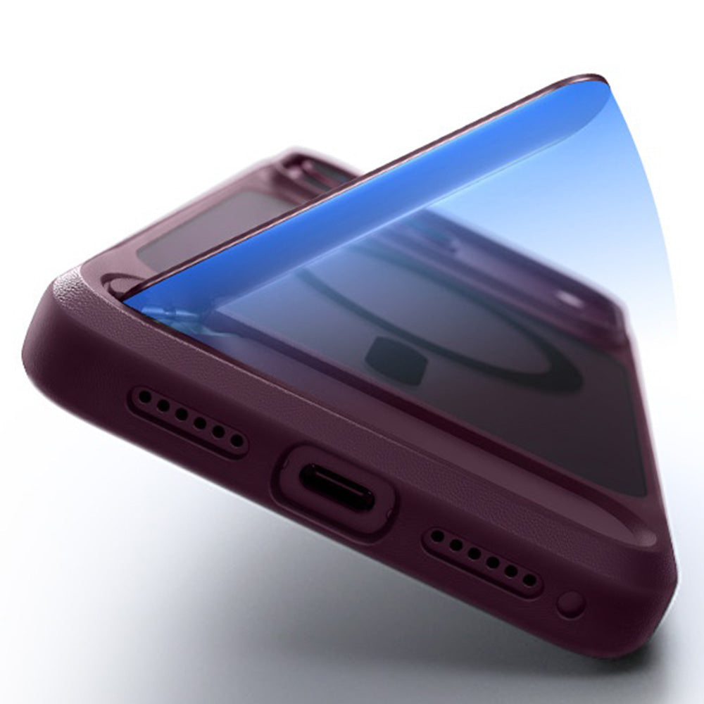 Coque MagSafe pour Apple iPhone 18 Pro / 17 Pro, Torras, Ostand L1 Guardian, Violet