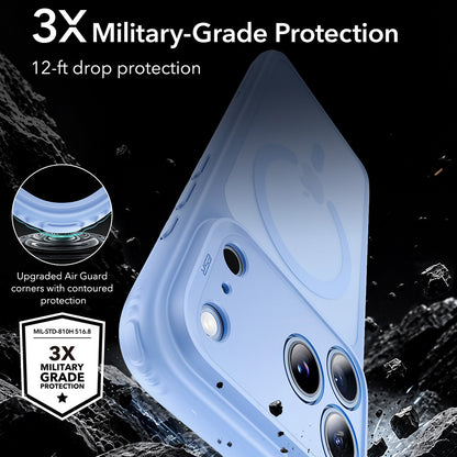 Coque MagSafe pour Apple iPhone 18 Pro, ESR, Classic Hybrid, Bleu Satiné