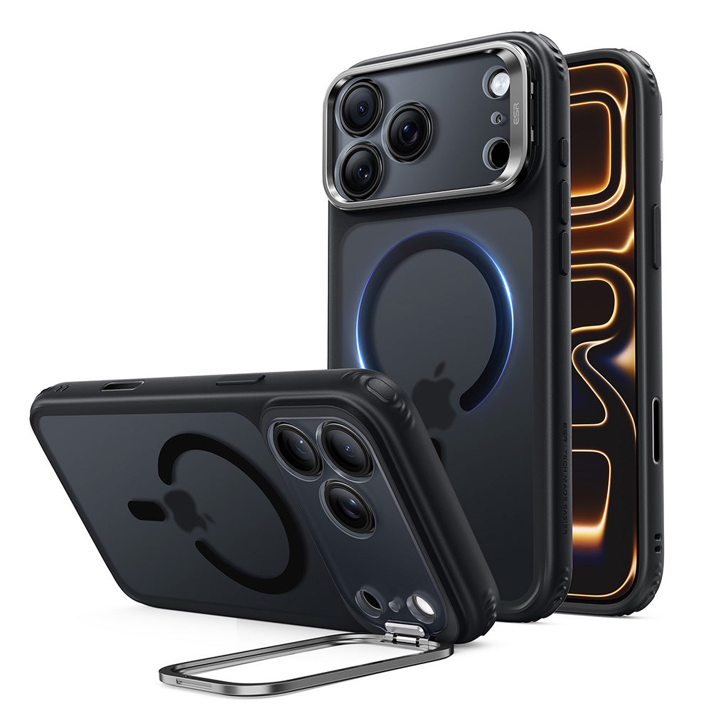 Coque MagSafe pour Apple iPhone 18 Pro Max / 17 Pro Max, ESR, Classic Hybrid Kickstand, Noir Satiné