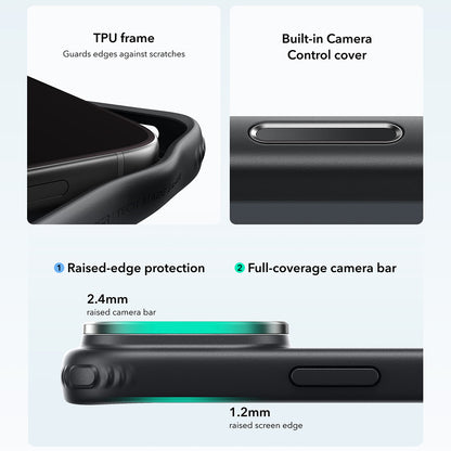 Coque MagSafe pour Apple iPhone 18 Pro Max / 17 Pro Max, ESR, Classic Hybrid Kickstand, Noir Satiné
