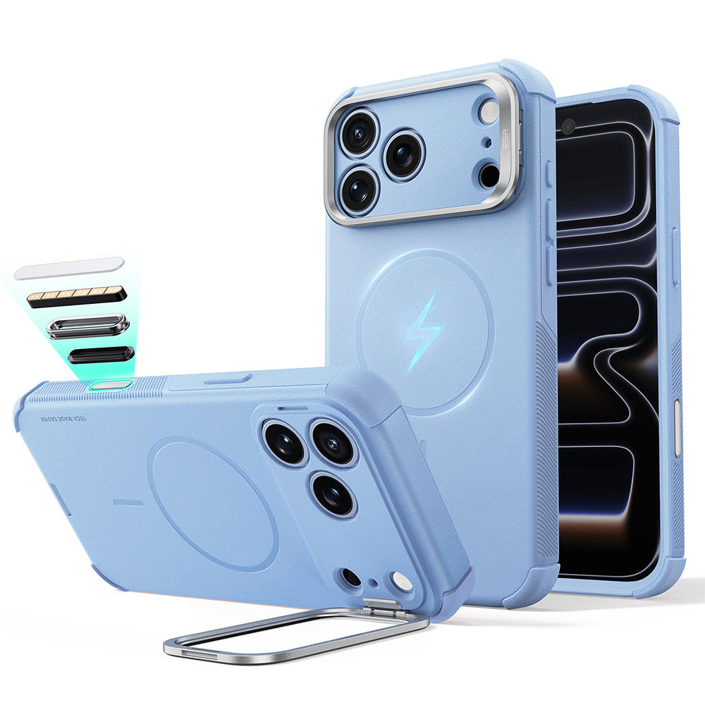 MagSafe-Hülle für Apple iPhone 18 Pro Max / 17 Pro Max, ESR, Cyber Armor Kickstand, Blau