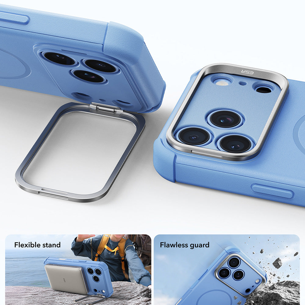 MagSafe-Hülle für Apple iPhone 18 Pro Max / 17 Pro Max, ESR, Cyber Armor Kickstand, Blau