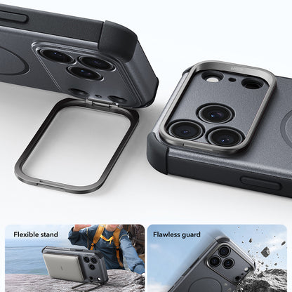 Coque MagSafe pour Apple iPhone 18 Pro Max / 17 Pro Max, ESR, Cyber Armor Kickstand, Gris