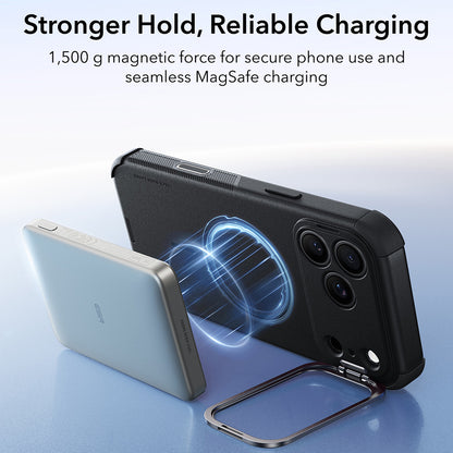 MagSafe-Hülle für Apple iPhone 18 Pro Max / 17 Pro Max, ESR, Cyber Armor Kickstand, Schwarz