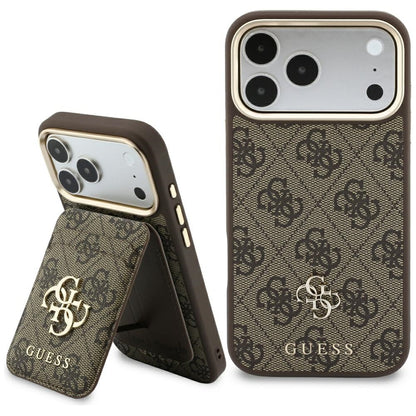 Coque MagSafe pour Apple iPhone 18 Pro Max / 17 Pro Max, Guess, 4G Cardslot, marron