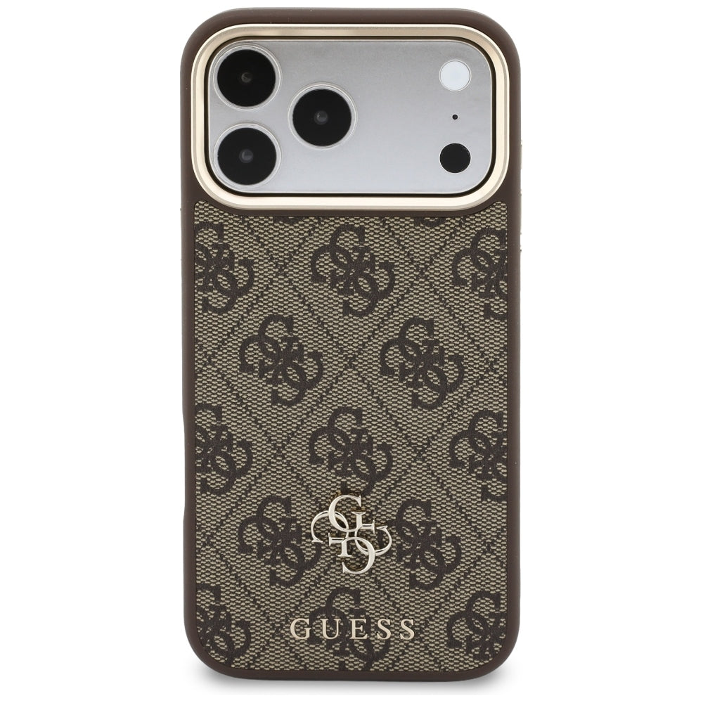 Coque MagSafe pour Apple iPhone 18 Pro Max / 17 Pro Max, Guess, 4G Cardslot, marron