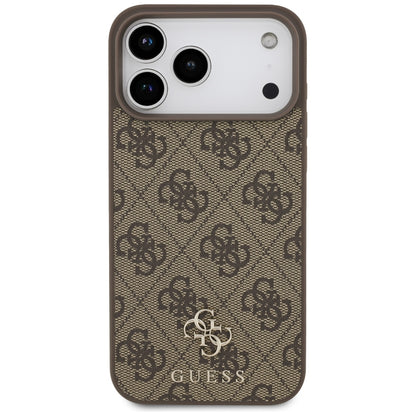 Coque MagSafe pour Apple iPhone 18 Pro Max / 17 Pro Max, Guess, 4G Small and Classic, Marron