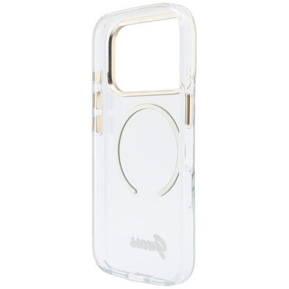 MagSafe-Hülle für Apple iPhone 18 Pro Max / 17 Pro Max, Guess, IML Script Metal, transparent