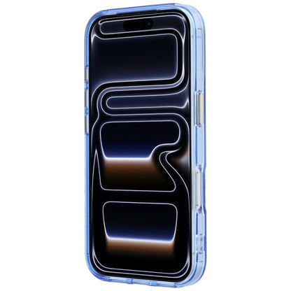MagSafe-Hülle für Apple iPhone 18 Pro Max / 17 Pro Max, Guess, Ring Stand Script Metall-Logo, Blau