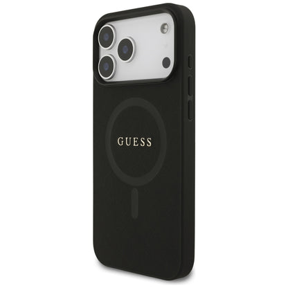 Coque MagSafe pour Apple iPhone 18 Pro Max / 17 Pro Max, Guess, Saffiano, Noire