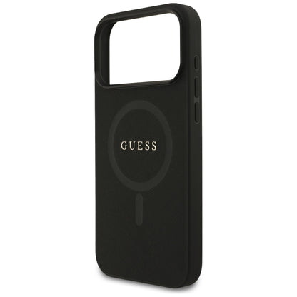 Coque MagSafe pour Apple iPhone 18 Pro Max / 17 Pro Max, Guess, Saffiano, Noire