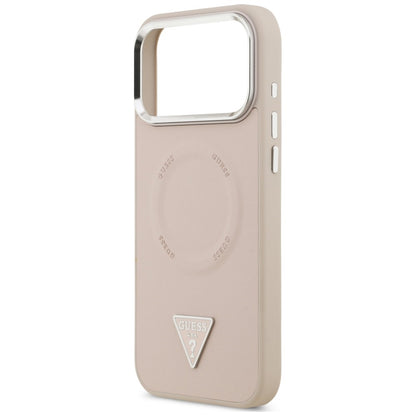 MagSafe-Hülle für Apple iPhone 18 Pro Max / 17 Pro Max, Guess, Triangle Logo, Rosa