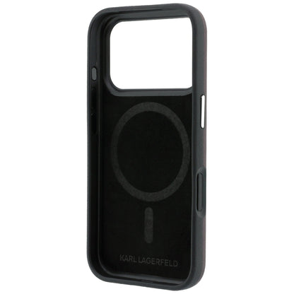 Coque MagSafe pour Apple iPhone 18 Pro Max / 17 Pro Max, Karl Lagerfeld, HC SW Ikonik, Bordeaux