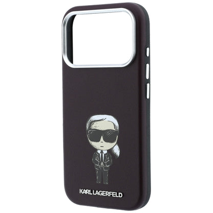 Coque MagSafe pour Apple iPhone 18 Pro Max / 17 Pro Max, Karl Lagerfeld, HC SW Ikonik, Bordeaux