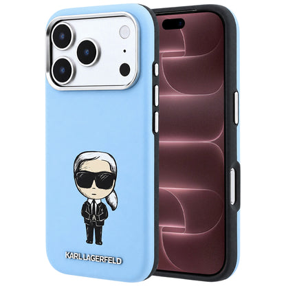 MagSafe-Hülle für Apple iPhone 18 Pro Max / 17 Pro Max, Karl Lagerfeld, Ikonik Sketch, Blau