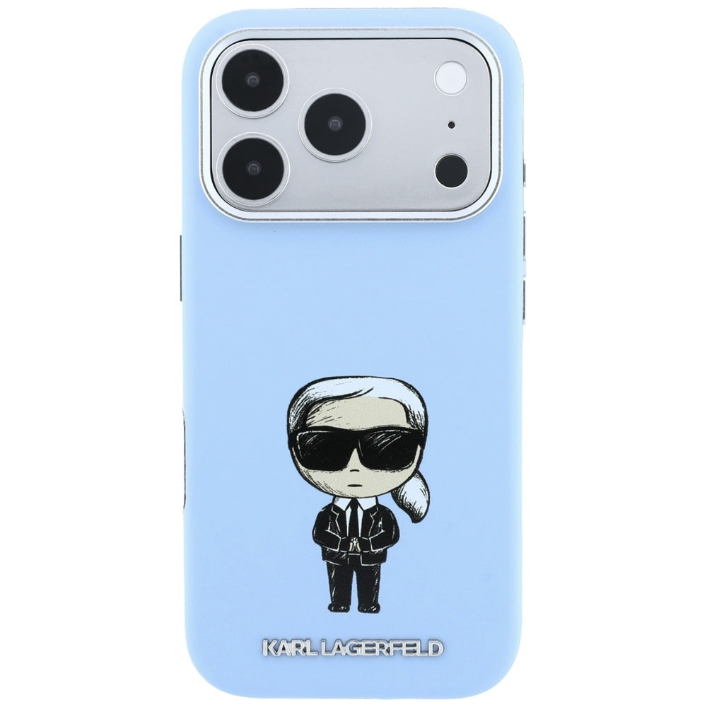 MagSafe-Hülle für Apple iPhone 18 Pro Max / 17 Pro Max, Karl Lagerfeld, Ikonik Sketch, Blau