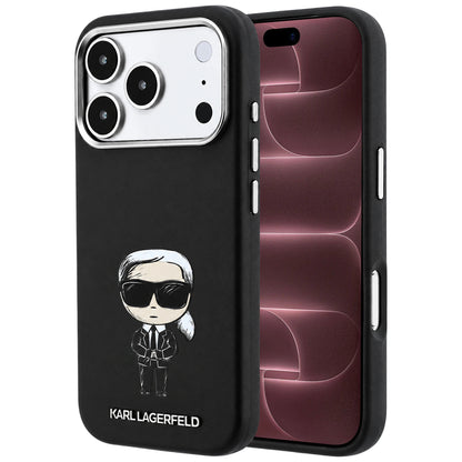 MagSafe-Hülle für Apple iPhone 18 Pro Max / 17 Pro Max, Karl Lagerfeld, Ikonik Sketch, Schwarz