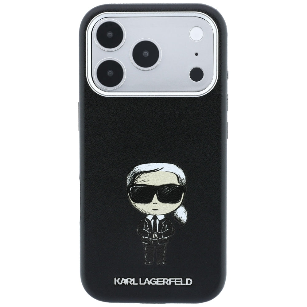 MagSafe-Hülle für Apple iPhone 18 Pro Max / 17 Pro Max, Karl Lagerfeld, Ikonik Sketch, Schwarz