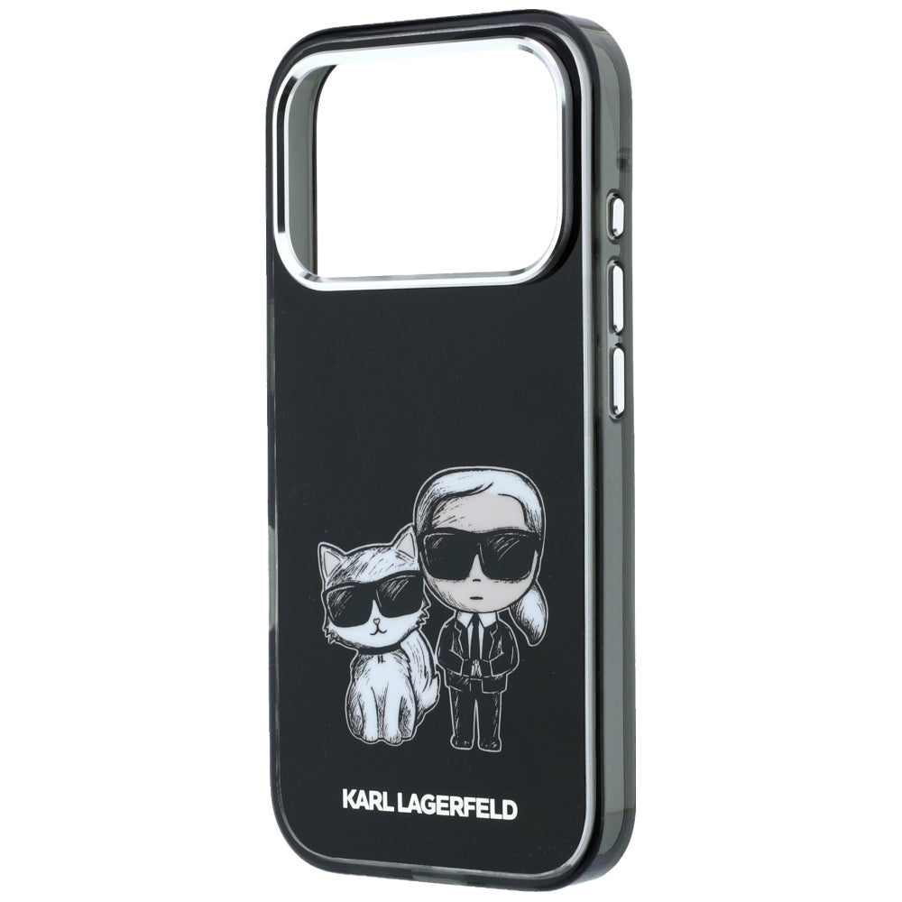 MagSafe-Hülle für Apple iPhone 18 Pro Max / 17 Pro Max, Karl Lagerfeld, IML KC Bodies Sketch Print, Schwarz