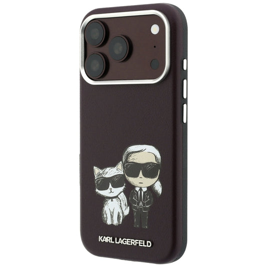 Coque MagSafe pour Apple iPhone 18 Pro Max / 17 Pro Max, Karl Lagerfeld, KC Bodies Sketch, Bordeaux