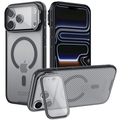 MagSafe-Hülle für Apple iPhone 18 Pro Max / 17 Pro Max, Nillkin, CamShield Prop, Schwarz Transparent