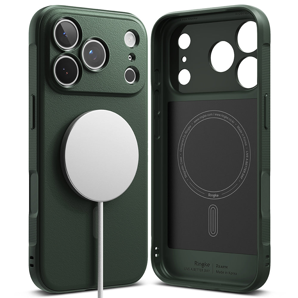 Coque MagSafe pour Apple iPhone 18 Pro Max / 17 Pro Max, Ringke, Onyx, Vert Foncé