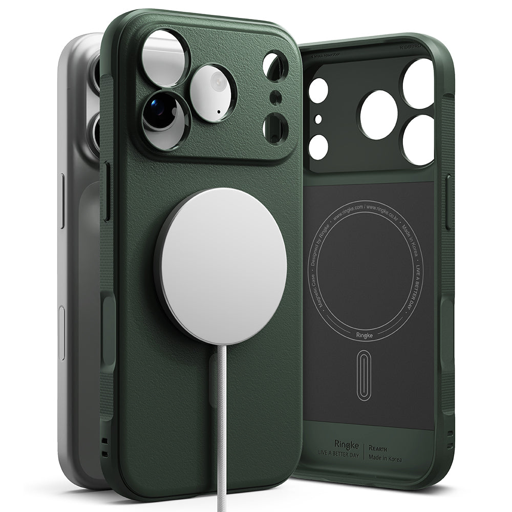 Coque MagSafe pour Apple iPhone 18 Pro Max / 17 Pro Max, Ringke, Onyx, Vert Foncé