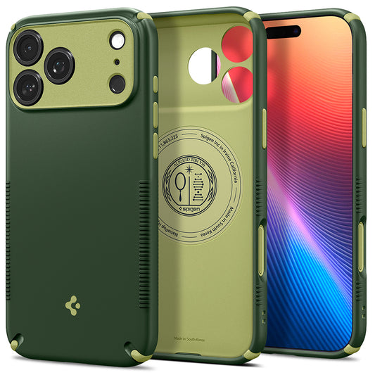 MagSafe Case for Apple iPhone 18 Pro Max / 17 Pro Max, Spigen, Caseology Nano Pop Hybrid, Green ACS12139