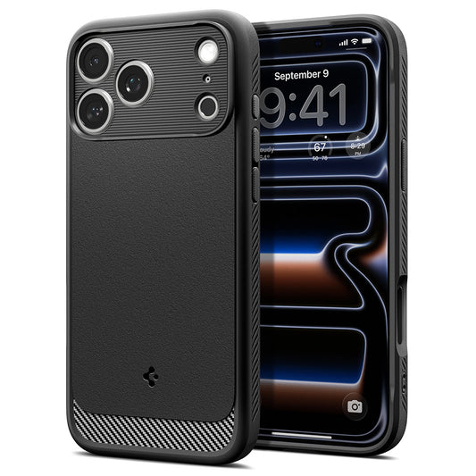 Coque MagSafe pour Apple iPhone 18 Pro Max / 17 Pro Max, Spigen, Rugged Armor, Noir Mat ACS12109