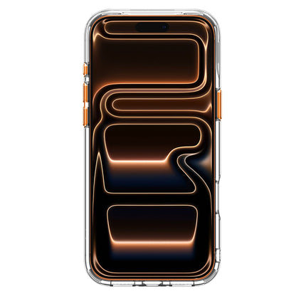Coque MagSafe pour Apple iPhone 18 Pro Max / 17 Pro Max, Spigen, Ultra Hybrid Optik S, Transparent Orange ACS11910