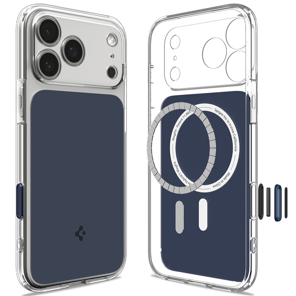 MagSafe-Hülle für Apple iPhone 18 Pro Max / 17 Pro Max, Spigen, Ultra Hybrid T, Mattblau ACS12135
