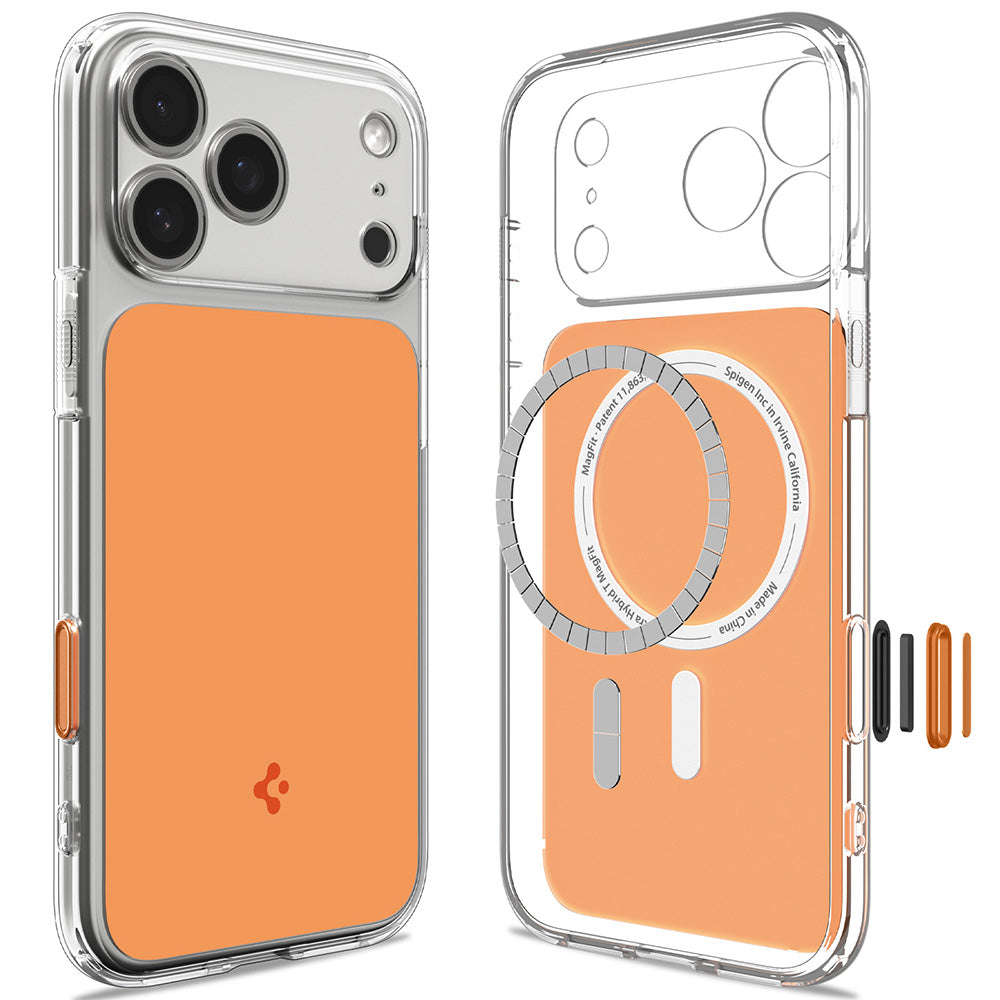 MagSafe-Hülle für Apple iPhone 18 Pro Max / 17 Pro Max, Spigen, Ultra Hybrid T, Orange ACS12133